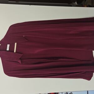 Babaton Academy Silk Blouse, Plum, 2XL